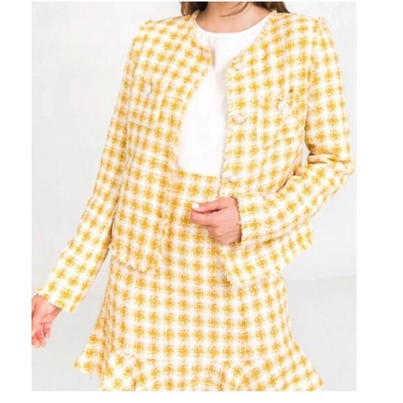 Tweed Suit Jacket and Skirt Set